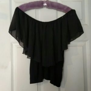 Black Off The Shoulder Top
